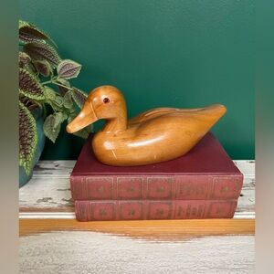 Wooden Duck Decor Accent
